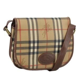 Burberry Nova Check Shoulder Bag Pvc Beige